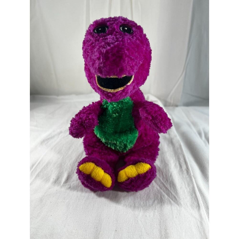 Vintage Barney Plush Open Mouth Lyons Partnership Rare 10" The Purple Dinosaur
